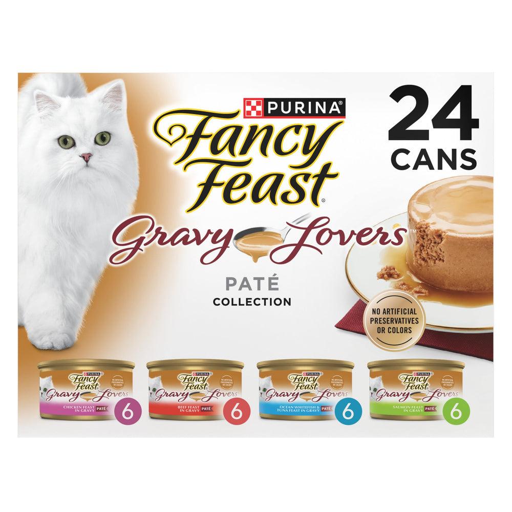 Fancy Feast Gravy Lovers – boîte pâté bœuf en sauce, repas gourmet pour chat adulte