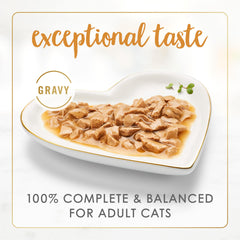 Fancy Feast Gravy Lovers arôme appétissant de poulet grillé.