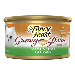 Fancy Feast Gravy Lovers saumon saisi : bouchées tendres en sauce alléchante.