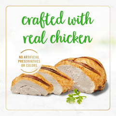 Premier ingrédient poulet réel dans Fancy Feast Grill Feast Pâté pour chat adulte.