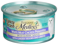 Fancy Feast Medleys Primavera: boîte ouverte prête à servir pour un repas félin