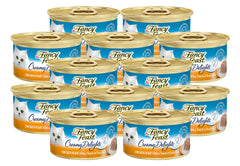 Fancy Feast pâte crèmeuse au poulet, texture gourmande et onctueuse.