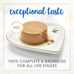 Fancy Feast Pate: texture pate soyeuse pour chat exigeant.