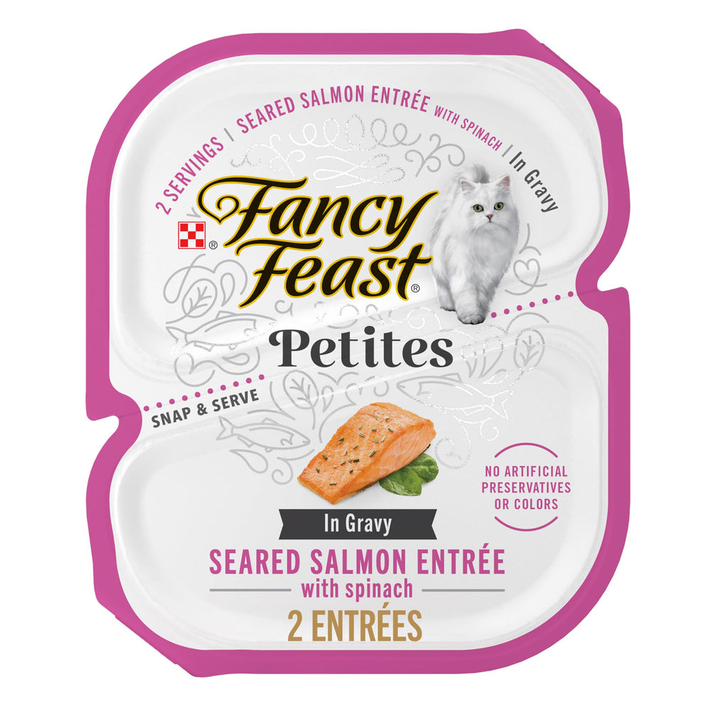 Bol Fancy Feast Petites saumon-poelé, gourmand pour chat adulte
