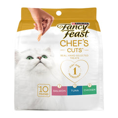 Fancy Feast Purement Naturel – sachets 10 portions prêts à l’emploi, pratique pour récompenser.