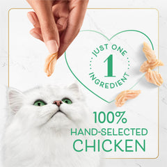 Sans sous-produits ni additifs, friandises Fancy Feast respectueuses de la simplicité.