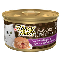 Savory Centers Fancy Feast centre-sauce-gourmet dans le pâté, stimulation d'appétit.