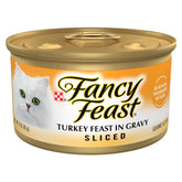 Fancy Feast tranche-dinde-dans-sauce, repas humide savoureux pour chat.