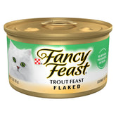 Fancy Feast truite en flocons : texture légère pour un repas gourmet quotidien.