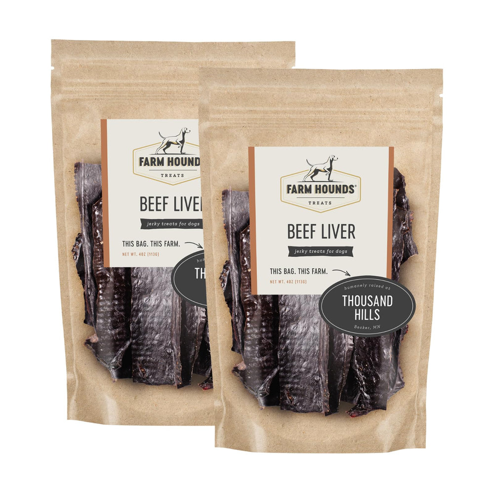 Farm Hounds foie-boeuf-seche emballage avant: friandise naturelle prête pour l'entraînement