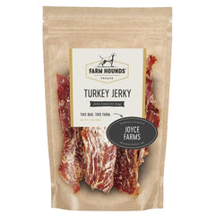 Farm Hounds – friandise sèche dinde en sachet, récompense naturelle et savoureuse.