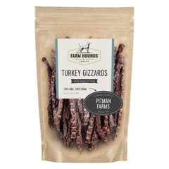Farm Hounds gesiers dinde pack 4oz, friandise pratique pour entraînement.