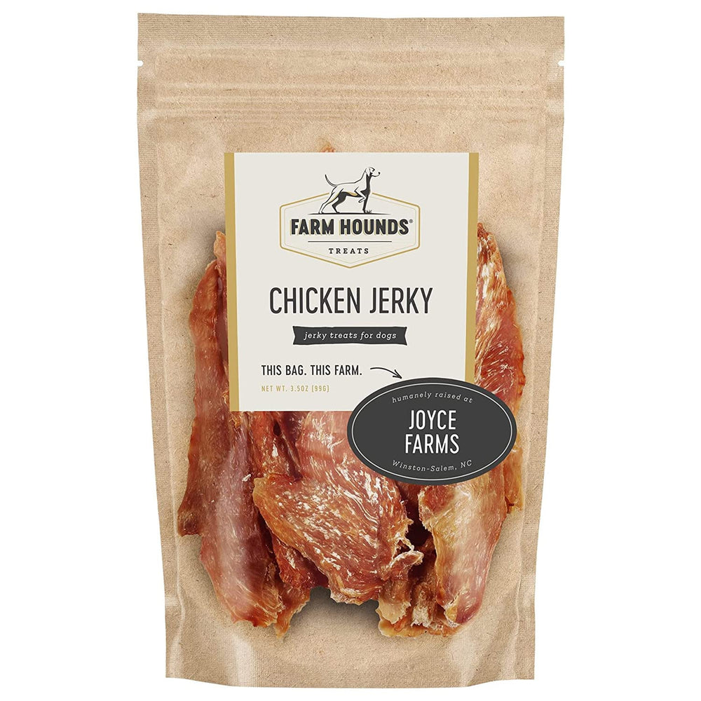 Farm Hounds Poulet Jerky – paquet 3-5oz, récompense pratique pour l'entraînement