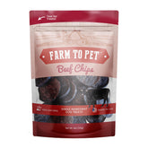 Farm To Pet - chips boeuf entrainement ouverte, friandise croquante utile pour le dressage