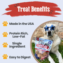 Farm To Pet Chips sans additifs ni conservateurs, choix sain.