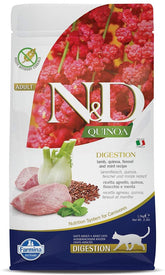 Farmina N&D Quinoa Digestion sac 1,5 kg, pratique à ranger.