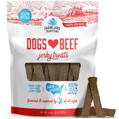 Farmland Traditions boeuf séché chien – emballage pratique pour l'entraînement