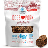 Friandises Jerky Farmland Traditions, porc sans remplissage, récompense délicieuse pour chiens.