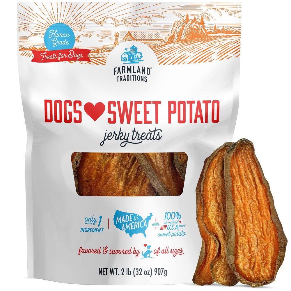 Farmland Traditions patate-douce-tranchee: texture ferme pour mâcher quotidiennement