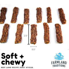 Farmland Traditions Texture-Tendre Jerky: idéale pour des séances d'entraînement positives.