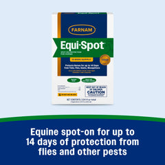 Farnam Equi-Spot tubes facilitent l’utilisation rapide sur le cheval.