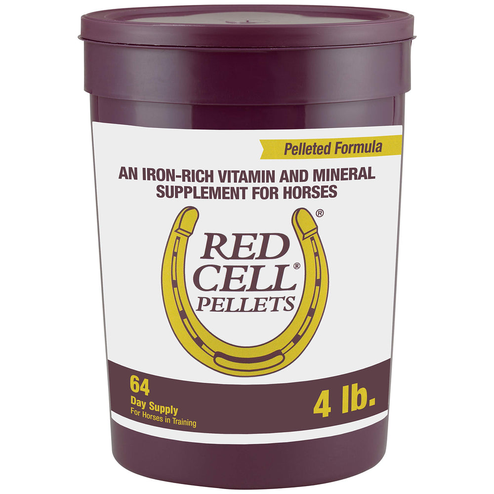 Farnam Horse Health Red Cell Pellets en boîte, pratique à administrer.