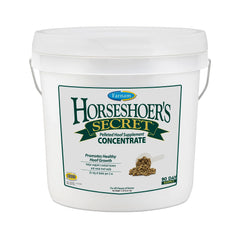 Bouteille Farnam Horseshoer’s Secret prête à l’emploi pour soutenir des sabots solides.
