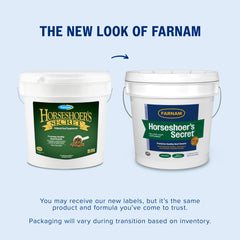 Farnam Horseshoer’s Secret granules alfalfa faciles a integrer au grain quotidien.