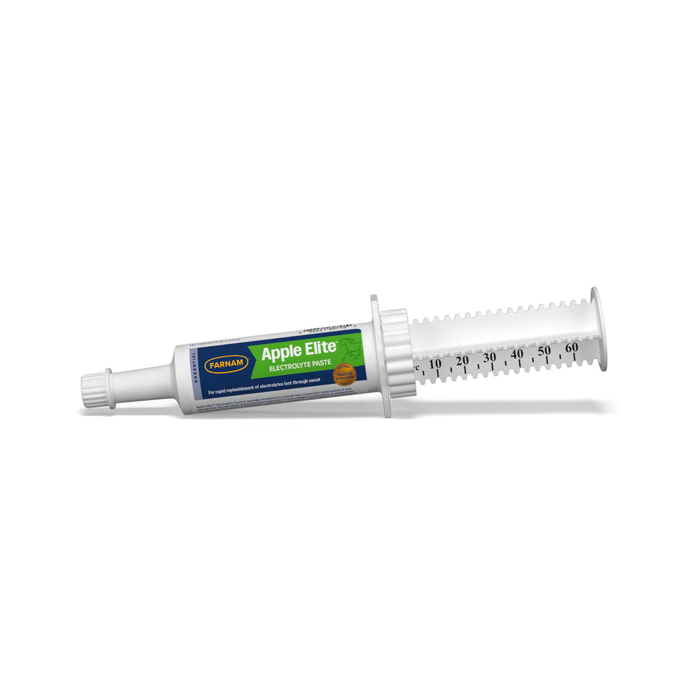 Pâte électrolytique Farnam Apple Elite, seringue 60cc réhydratation rapide après l effort.