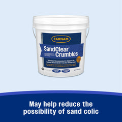 Farnam SandClear Crumbles — grains visibles, psyllium premium, soutien digestif potentiel.