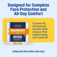 Farnam SuperMask II, fermeture double sous la mâchoire pour une tenue fiable