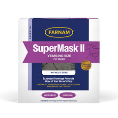 Masque Farnam SuperMask II sans oreilles protège les yeux du cheval contre les mouches.