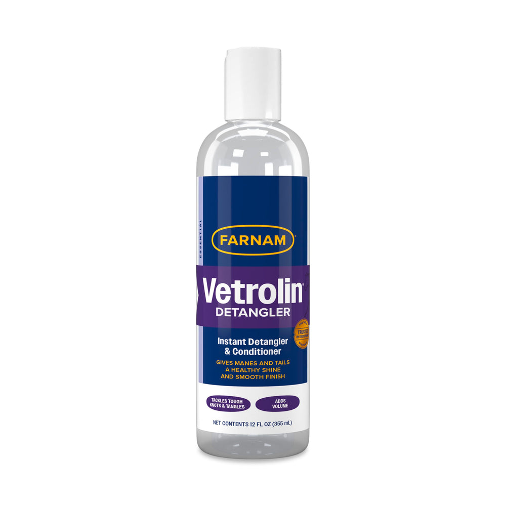 Farnam Vetrolin detanglant-criniere-queue : demêle rapidement et facilite le brossage.