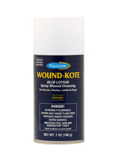 Farnam Wound-Kote bouteille-pompe bleue: soin antiseptique rapide pour chevaux et chiens