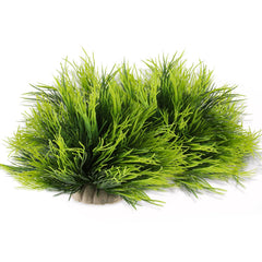 FdcLixuvol plante aquarium verte, décor naturel durable pour le bac