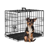 FDW cage chien 18 pouces pliable pour rangement et voyage