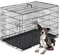 FDW cage pour chien grande 42 pouces, porte frontale, sécurité renforcée et accès pratique