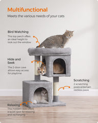 Feandrea Arbre Chat Cave Inférieure: refuge douillet pour siestes calmes.