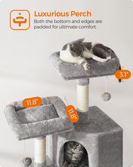 Feandrea Arbre Chat Caverne Spacieuse – refuge intime pour chats.