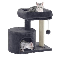 Feandrea arbre chat petit colonne sisal, poste robuste pour griffade et exploration en hauteur