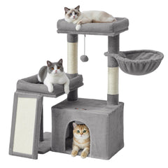 Feandrea Arbre à chat tour multi-postes, zones de repos variées pour chats.