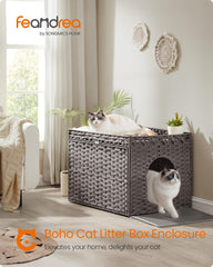 Feandrea meuble boho litière: design chaleureux et espace privé