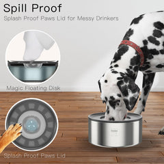 Feedoo bol eau capacité 3,8 L idéale pour chiens moyens à grands.