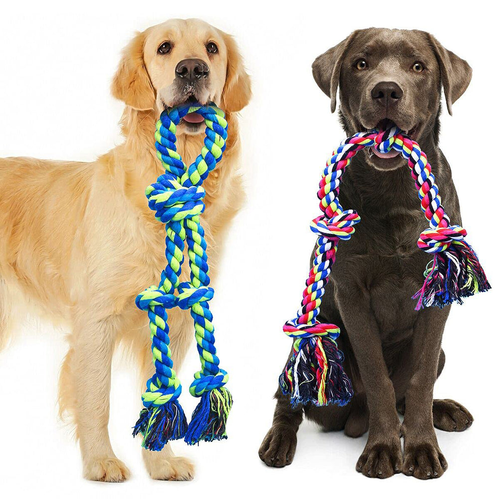 Feeko jouet corde XL pour gros chien, robuste et divertissant.