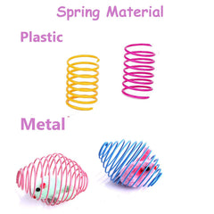 Fejapa spirales plastiques pour chat, lancer et poursuite dynamiques.