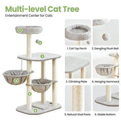 Feliskyn piliers sisal griffes naturelles affûtage sain pour chats actifs