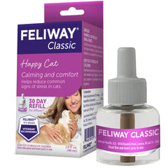 FELIWAY Classic, flacon remplissage 48 ml prêt à diffuser pour calmer votre chat.
