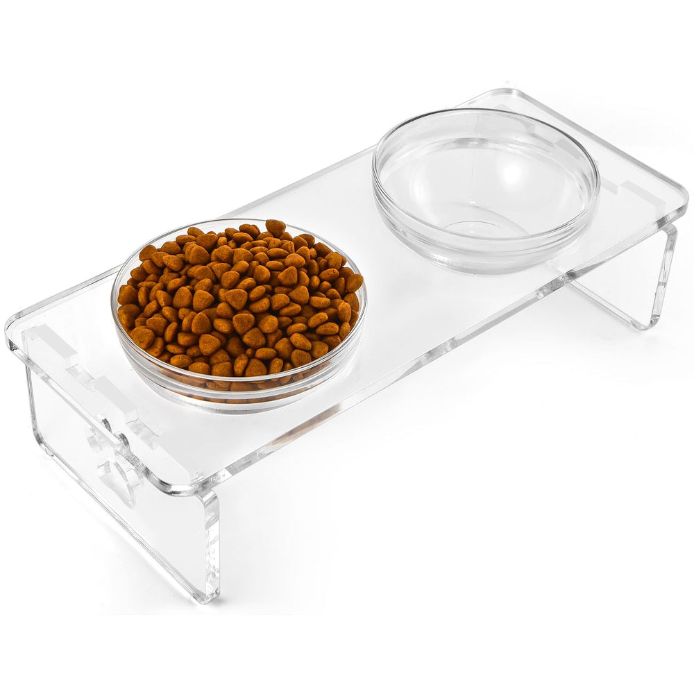 Feoyoho support alimentation élevé pour chien moyen, posture améliorée au repas.