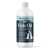 Fera Pets huile de poisson: versement facile pour pelage sain.