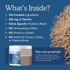 Fera Pets Wellness Blend – Pot: format pratique pour une utilisation quotidienne.